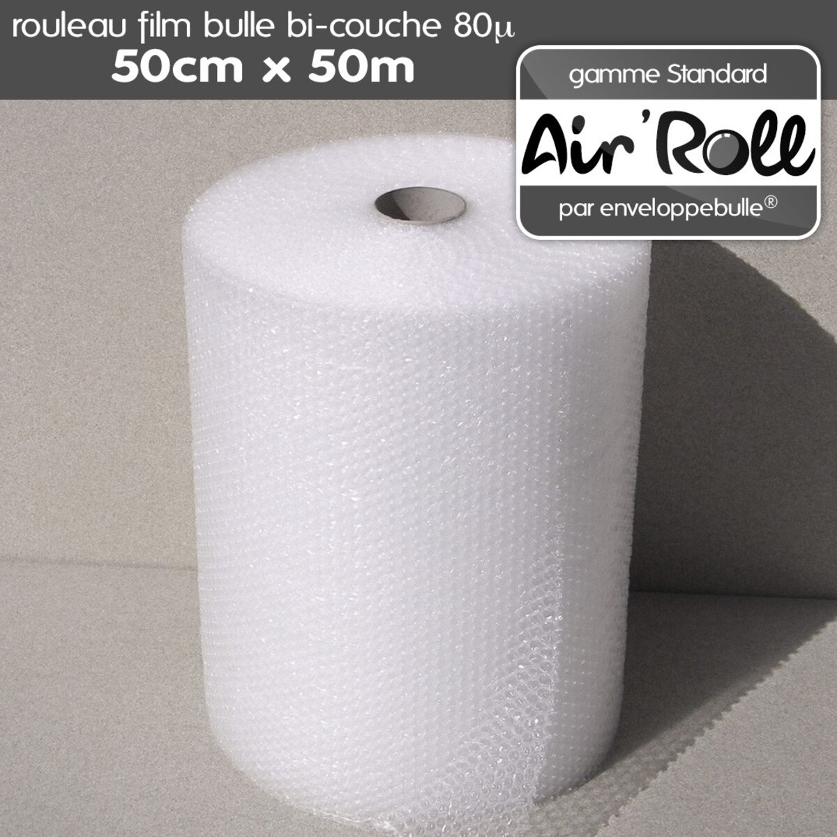 1 rouleau de film bulle d'air largeur 50 cm x longueur 50 mètres - gamme air'roll  standard - La Poste