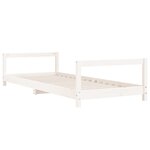 vidaXL Cadre de lit pour enfants blanc 80x200 cm bois de pin massif
