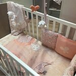 Tour de lit Lapinou - Rose - 30 x 180 cm