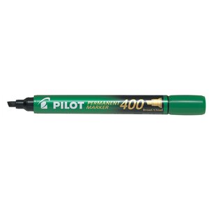Marqueur Permanent SCA 400 Pointe Biseau Large Vert x 12 PILOT