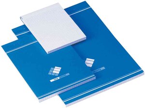 Bloc notes 21 x 29 7cm 60g 100 feuilles quadrillé 5x5 blanc CONQUÉRANT