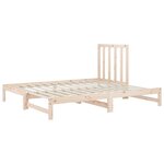 vidaXL Lit coulissant 2x(90x190) cm Bois de pin massif