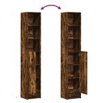 vidaXL Buffet avec LED chêne fumé 36x32 5x200 cm bois d'ingénierie