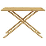 vidaXL Table de jardin pliable 110x55x75 cm bambou