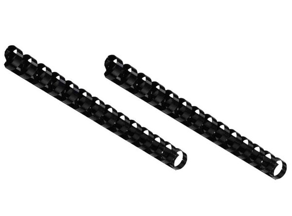 Lot de 100 CombBind Peignes de reliure A5 14 Anneaux 12 mm Noir GBC