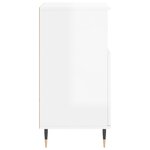 vidaXL Buffets 3 Pièces blanc brillant bois d'ingénierie