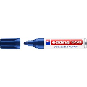 Marqueur Permanent 550 bleu 3-4 mm EDDING