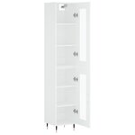 vidaXL Buffet haut Blanc 34 5x34x180 cm Bois d'ingénierie