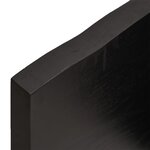 vidaXL Étagère murale marron foncé 60x10x4 cm bois chêne massif traité