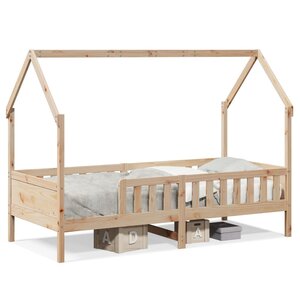 vidaXL Cadre de lit d'enfants forme de maison 80x200cm bois pin massif