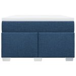 vidaXL Sommier à lattes de lit avec matelas Bleu 120x200 cm Tissu