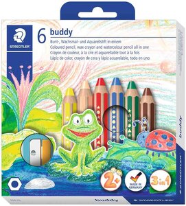 étui de 6 crayon de couleur hexagonal buddy STAEDTLER