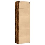 vidaXL Armoire de rangement chêne fumé 70x42 5x225cm bois d'ingénierie
