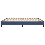 vidaXL Cadre de lit Bleu 160x200 cm Tissu