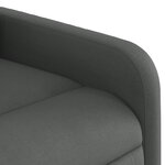 vidaXL Fauteuil de massage inclinable Gris foncé Tissu