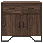 vidaXL Buffet chêne marron 79 5x35 5x74 5 cm bois d'ingénierie