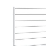 vidaXL Cadre de lit métal avec tête de lit blanc 140x200 cm