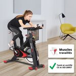 CARE Vélo Spin Bike Racer XPR électronique