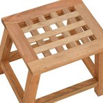 vidaXL Tabouret 29x22 5x25 5 cm Bois massif de noyer