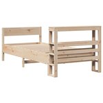 vidaXL Cadre de lit sans matelas 90x200 cm bois de pin massif