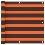 vidaXL Écran de balcon Orange et marron 90x300 cm Tissu Oxford