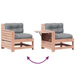 vidaXL Salon de jardin 5 Pièces avec coussins bois massif douglas