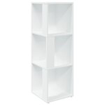 vidaXL Armoire d'angle Blanc 33x33x100 cm Bois d'ingénierie
