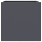 vidaXL Jardinières 2 Pièces anthracite 42x40x39 cm acier laminé à froid