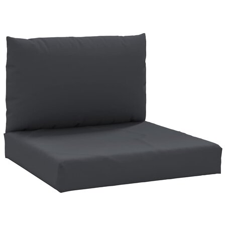 vidaXL Coussins de palette lot de 2 noir tissu oxford