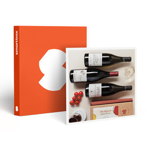 SMARTBOX - Coffret Cadeau Abonnement de 6 mois : 3 grands vins par mois et livret de dégustation - Gastronomie