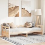vidaXL Lit de jour avec matelas 90x190 cm bois de pin massif