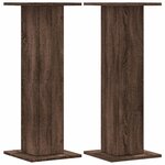 vidaXL Supports pour plantes 2 Pièces chêne marron bois d'ingénierie