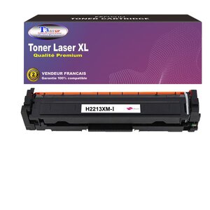T3AZUR  - Toner Laser compatible avec HP Color LaserJet Pro M255dw  M255nw  W2213X remplace HP 207X Magenta  (avec puce)