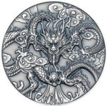 Pièce de monnaie en Argent 10 Dollars g 155.5 (5 oz) Millésime 2024 Chinese Dragon Art CHINESE DRAGON ART