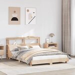 vidaXL Cadre de lit sans matelas 120x200 cm bois de pin massif