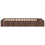vidaXL Cadre de lit chêne marron 75x190 cm bois d'ingénierie