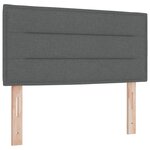 Tête de lit vidaXL Design Lignes Gris Foncé 80 cm Tissu