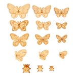 Set 21 Silhouettes Insectes Bois