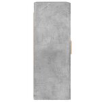 vidaXL Armoires murales 2 Pièces gris béton bois d'ingénierie