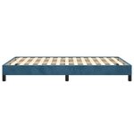 vidaXL Cadre de lit bleu foncé 120x190 cm velours
