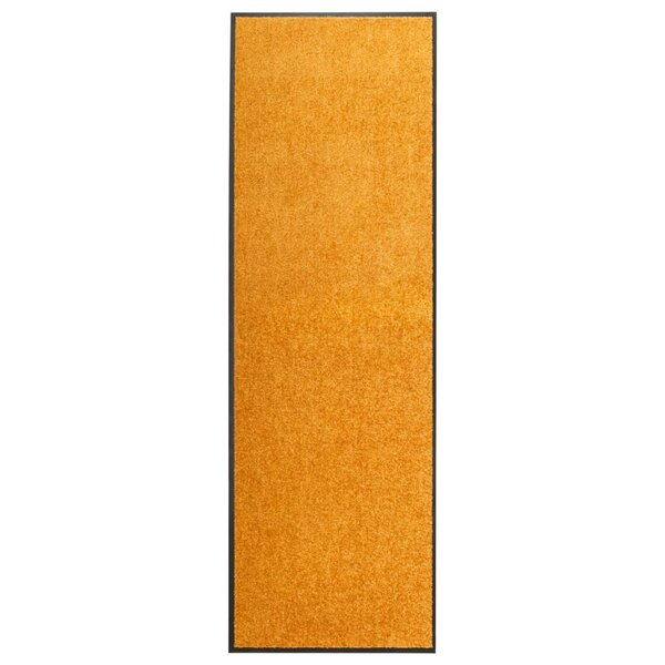 vidaXL Paillasson lavable Orange 60x180 cm