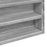 vidaXL Armoire à vitrine sonoma gris 100x8 5x58 cm bois d'ingénierie