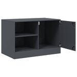 vidaXL Meuble TV anthracite 67x39x44 cm acier