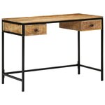 vidaXL Bureau 105x50x75 cm Bois massif Mangue