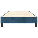 vidaXL Cadre de lit sans matelas bleu foncé 80x200 cm velours