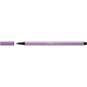 Stylo feutre pen 68 pointe moyenne mauve glycine stabilo