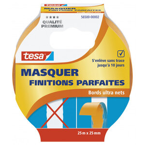 Ruban de masquage finitions parfaites tesa 25m x 25mm