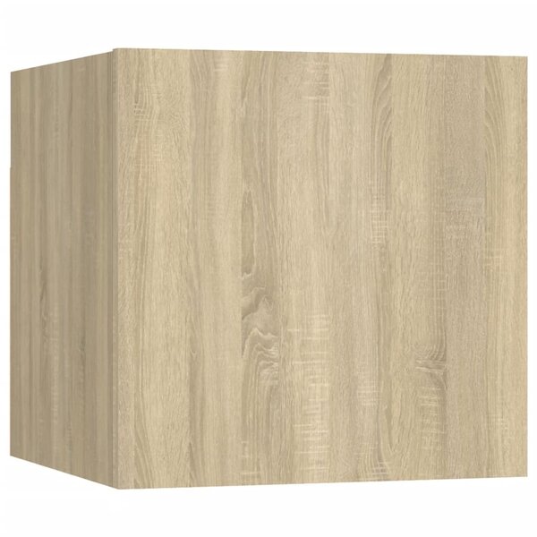 vidaXL Meuble TV mural Chêne sonoma 30 5x30x30 cm