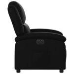vidaXL Fauteuil inclinable électrique Noir Similicuir