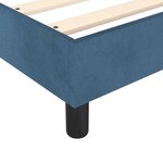 vidaXL Cadre de lit Bleu foncé 140x190 cm Velours